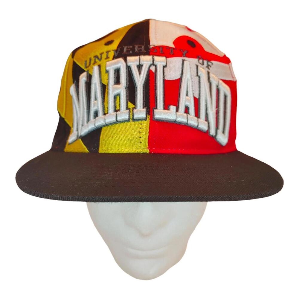 University of Maryland Terrapins Zephyr Snapback Hat Terps Maryland Flag Cap